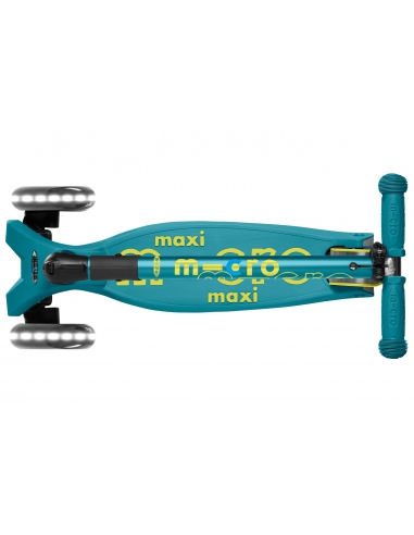 Hulajnoga Maxi Micro Deluxe Foldable Petrol Green LED (składana)