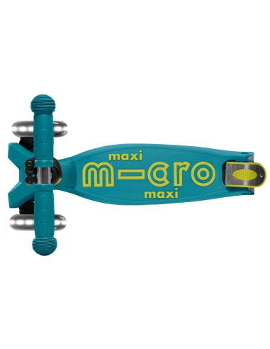 Hulajnoga Maxi Micro Deluxe Foldable Petrol Green LED (składana)