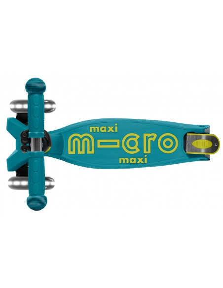Hulajnoga Maxi Micro Deluxe Foldable Petrol Green LED (składana)