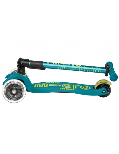 Hulajnoga Maxi Micro Deluxe Foldable Petrol Green LED (składana)
