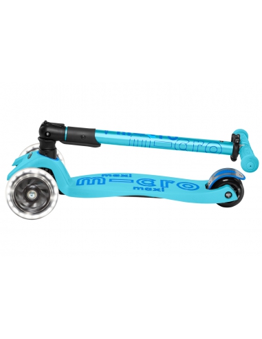 Hulajnoga Maxi Micro Deluxe Foldable Bright Blue LED (składana)