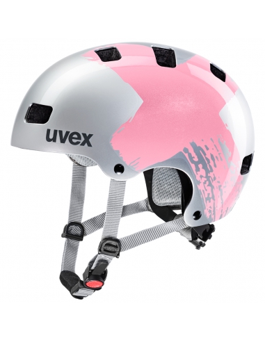 Kask dziecięcy Uvex Kid 3 Silver Rose