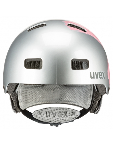 Kask dziecięcy Uvex Kid 3 Silver Rose