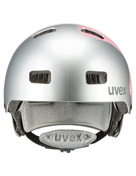 Kask dziecięcy Uvex Kid 3 Silver Rose