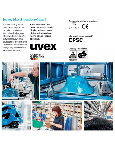 Kask dziecięcy Uvex Hlmt 4 Deep Space - Blue Wave