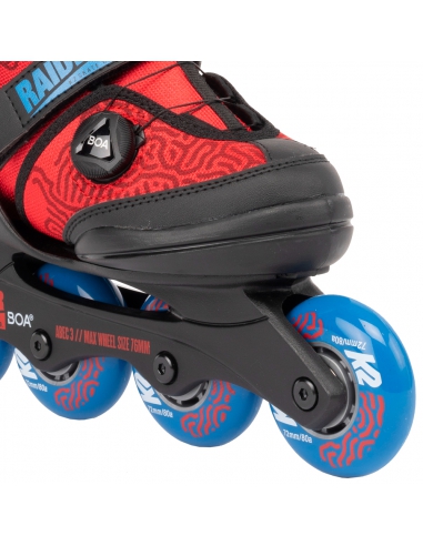 Rolki dziecięce K2 RAIDER BOA Red/Blue