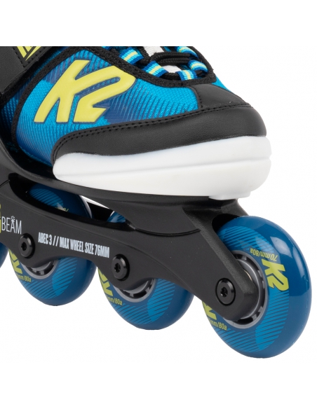 Rolki dziecięce K2 RAIDER BEAM LED Blue/Yellow (świecące)