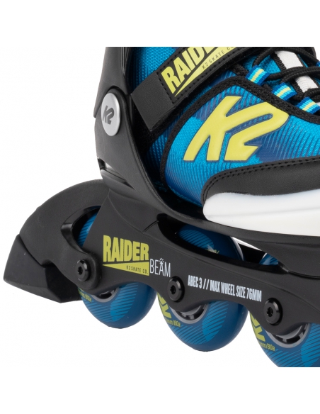 Rolki dziecięce K2 RAIDER BEAM LED Blue/Yellow (świecące)