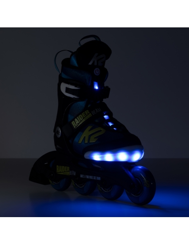 Rolki dziecięce K2 RAIDER BEAM LED Blue/Yellow...