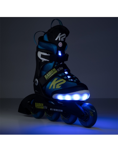 Rolki dziecięce K2 RAIDER BEAM LED Blue/Yellow...