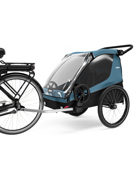 Przyczepka spacerowo-rowerowa Thule Courier Aegean Blue (2-osobowa)