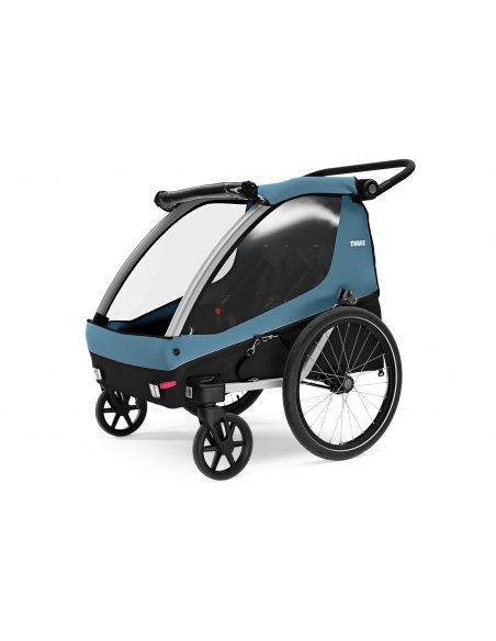 Przyczepka spacerowo-rowerowa Thule Courier Aegean Blue (2-osobowa)