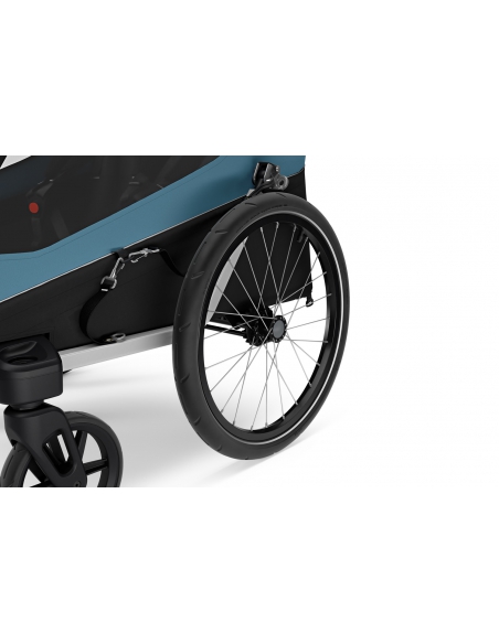 Przyczepka spacerowo-rowerowa Thule Courier Aegean Blue (2-osobowa)