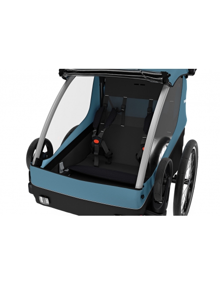 Przyczepka spacerowo-rowerowa Thule Courier Aegean Blue (2-osobowa)