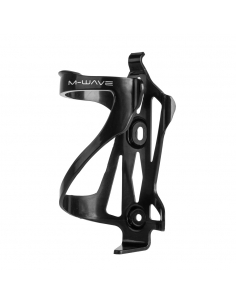 Boczny i elastyczny koszyk-uchwyt rowerowy na bidon czarny