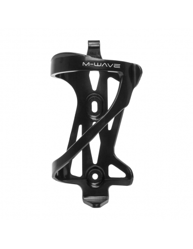 Boczny i elastyczny koszyk-uchwyt rowerowy na bidon czarny