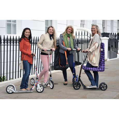 Hulajnoga Micro White M&D Floral Grey SA0054