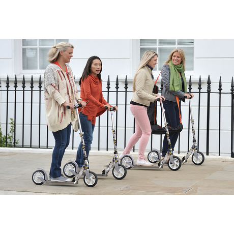 Hulajnoga Micro White M&D Floral Grey SA0054