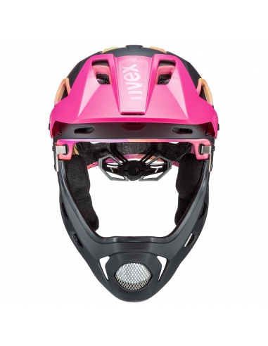 Kask rowerowy full-face Uvex Jakkyl HDE 2.0 Future Black Mat (odpinana garda)