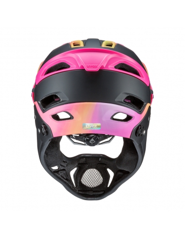 Kask rowerowy full-face Uvex Jakkyl HDE 2.0 Future Black Mat (odpinana garda)
