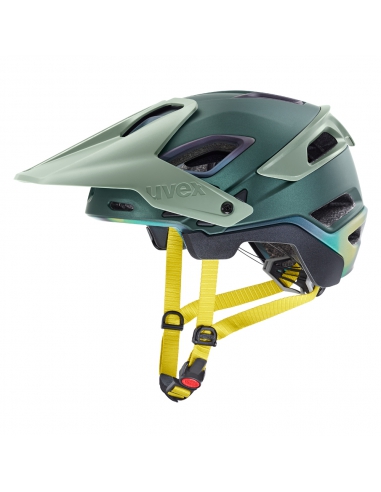 Kask rowerowy full-face Uvex Jakkyl HDE 2.0 Forest Mustard Mat (odpinana garda)