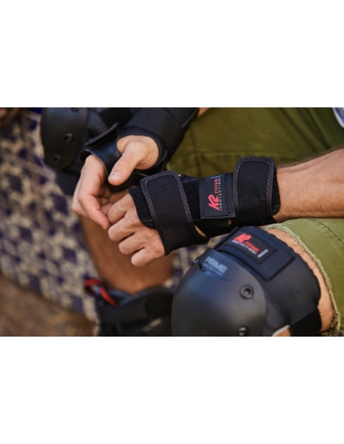 Ochraniacze męskie (na kolana, łokcie, nadgarstki) K2 Prime Men Black/Red