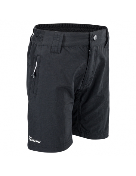 Spodenki-szorty rowerowe dziecięce Silvini KIDS MTB ARVO Black-White Spodenki-szorty rowerowe dziecięce Silvini KIDS MTB ARVO Black-White