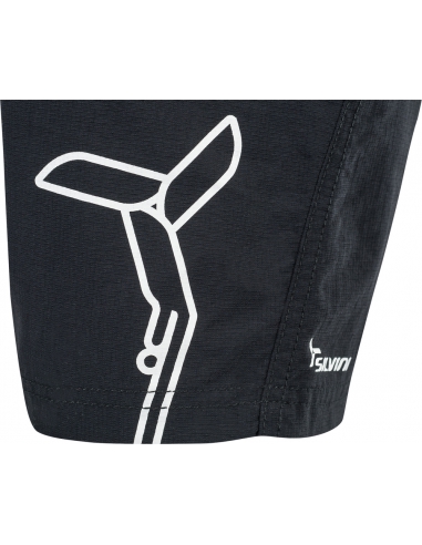 Spodenki-szorty rowerowe dziecięce Silvini KIDS MTB ARVO Black-White