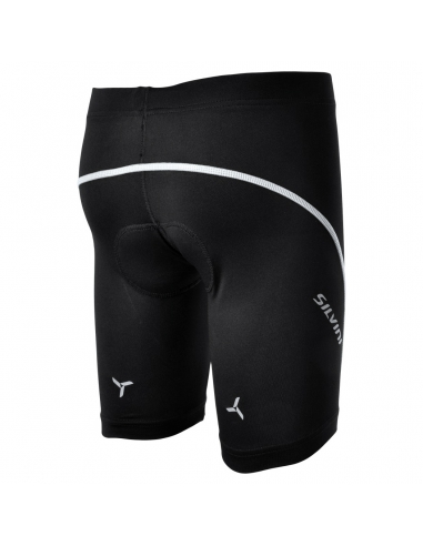 Spodenki rowerowe dziecięce Silvini JUNIOR AVISIO Black-White