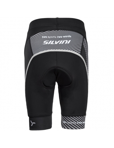 Spodenki rowerowe dziecięce Silvini JUNIOR TEAM Black-Cloud