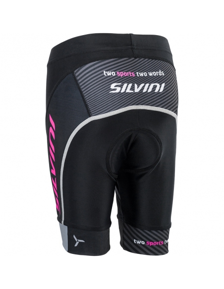 Spodenki rowerowe dziecięce Silvini JUNIOR TEAM Black-Pink Spodenki rowerowe dziecięce Silvini JUNIOR TEAM Black-Pink