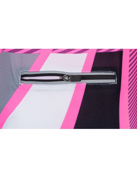 Koszulka rowerowa dziecięca Silvini Junior Team Pink-Cloud