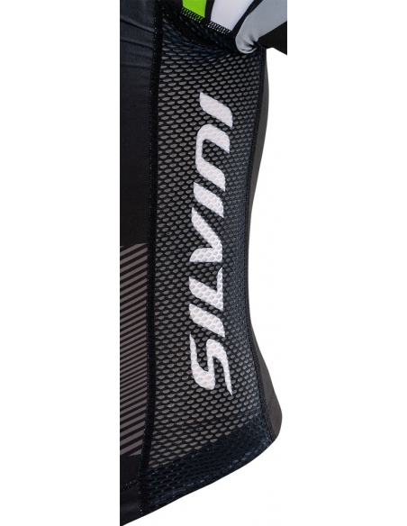 Koszulka rowerowa dziecięca Silvini Junior Team Black-Green