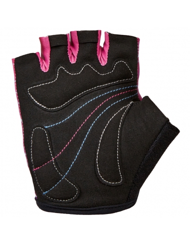 Krótkie rękawiczki rowerowe dziecięce Silvini Punta Kids Black-Fuchsia