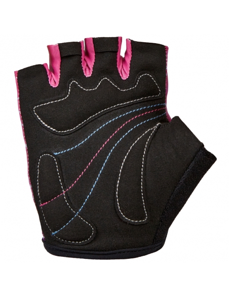 Krótkie rękawiczki rowerowe dziecięce Silvini Punta Kids Black-Fuchsia