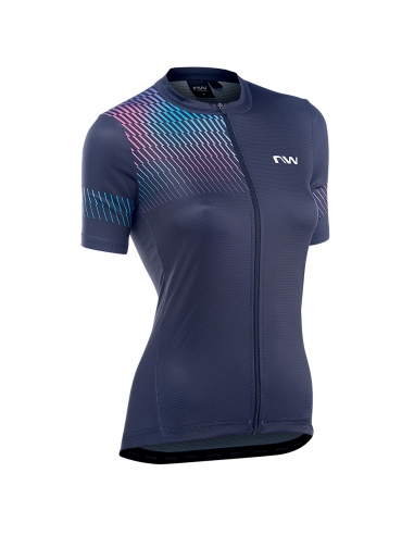 Koszulka rowerowa Northwave Origin WMN Jersey Black/Iridescent