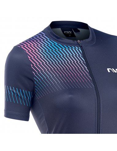 Koszulka rowerowa Northwave Origin WMN Jersey Black/Iridescent