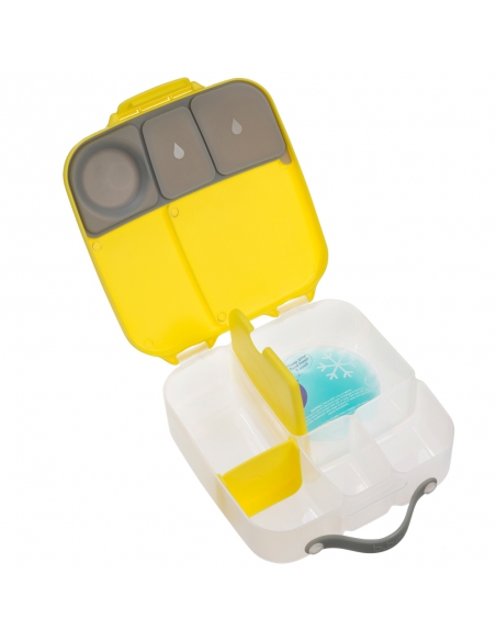 Duży lunchbox śniadaniówka z wkładem chłodzącym b.box Lemon Sherbet