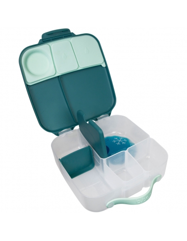 Duży lunchbox śniadaniówka z wkładem chłodzącym b.box Emerald Forest