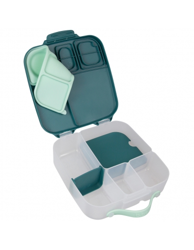 Duży lunchbox śniadaniówka z wkładem chłodzącym b.box Emerald Forest