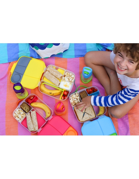 Duży lunchbox śniadaniówka z wkładem chłodzącym b.box Blue Slate