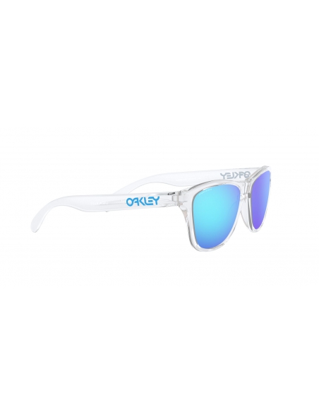 Okulary przeciwsłoneczne dla dzieci Oakley Frogskins XS Polished Clear/Prizm Sapphire