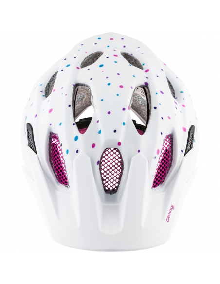Kask rowerowy Alpina Carapax Jr White Polka Dots