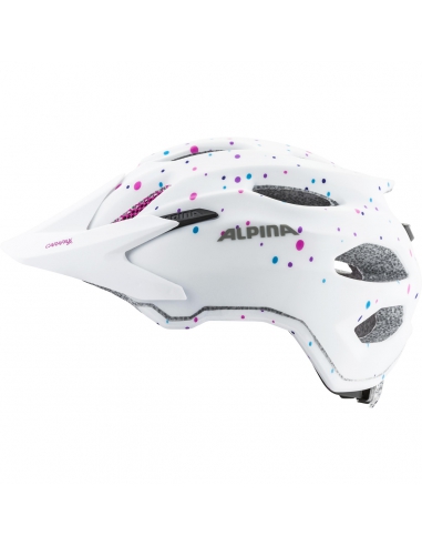Kask rowerowy Alpina Carapax Jr White Polka Dots
