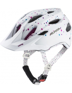 Kask rowerowy Alpina Carapax Jr White Polka Dots