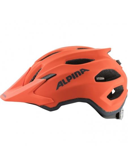Kask rowerowy Alpina Carapax Jr Pumpkin Orange Matt Kask rowerowy Alpina Carapax Jr Pumpkin Orange Matt