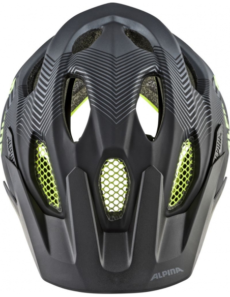 Kask rowerowy Alpina Carapax Jr Black Neon Yellow