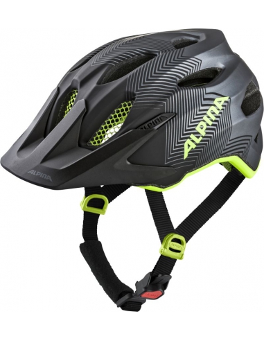 Kask rowerowy Alpina Carapax Jr Black Neon Yellow