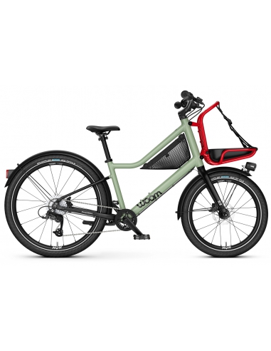 Rower dziecięcy Woom 5 NOW (24/20") Moss Green/Formula Red