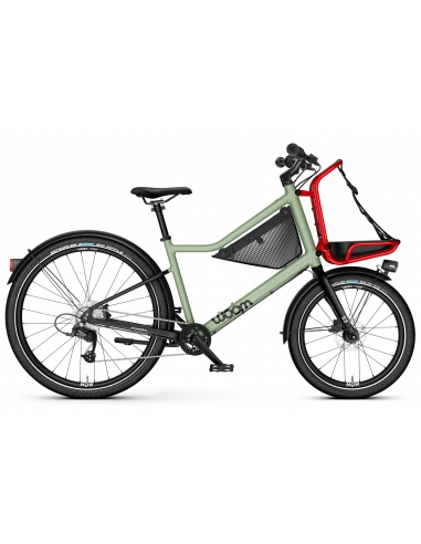 Rower dziecięcy Woom 6 NOW (26/20") Moss Green/Formula Red